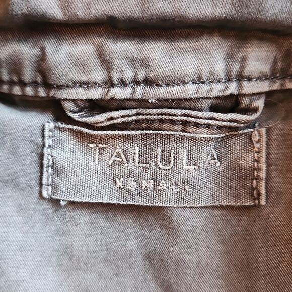 TALULA ARITZIA Charcoal Twill Utility Jacket XS - Picture 3 of 13